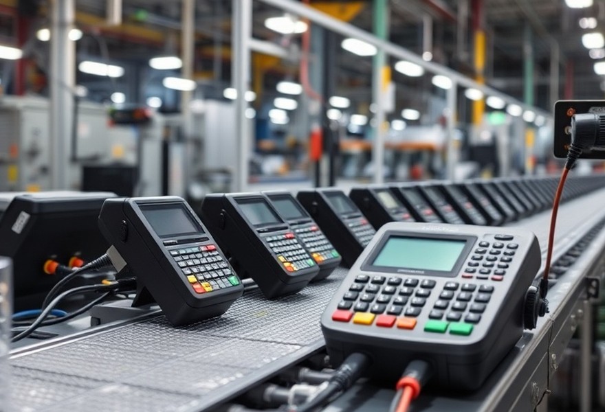 Línea de producción de terminales de autoservicio